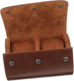 Travel arbitrary suspect communication Case Watch Travel Case Stylish Watch Holder Organiser Outdoor Watch LED Brown Roll Watch Storage Box Portable Watch Vintage Watch Organizer Watch Strap 