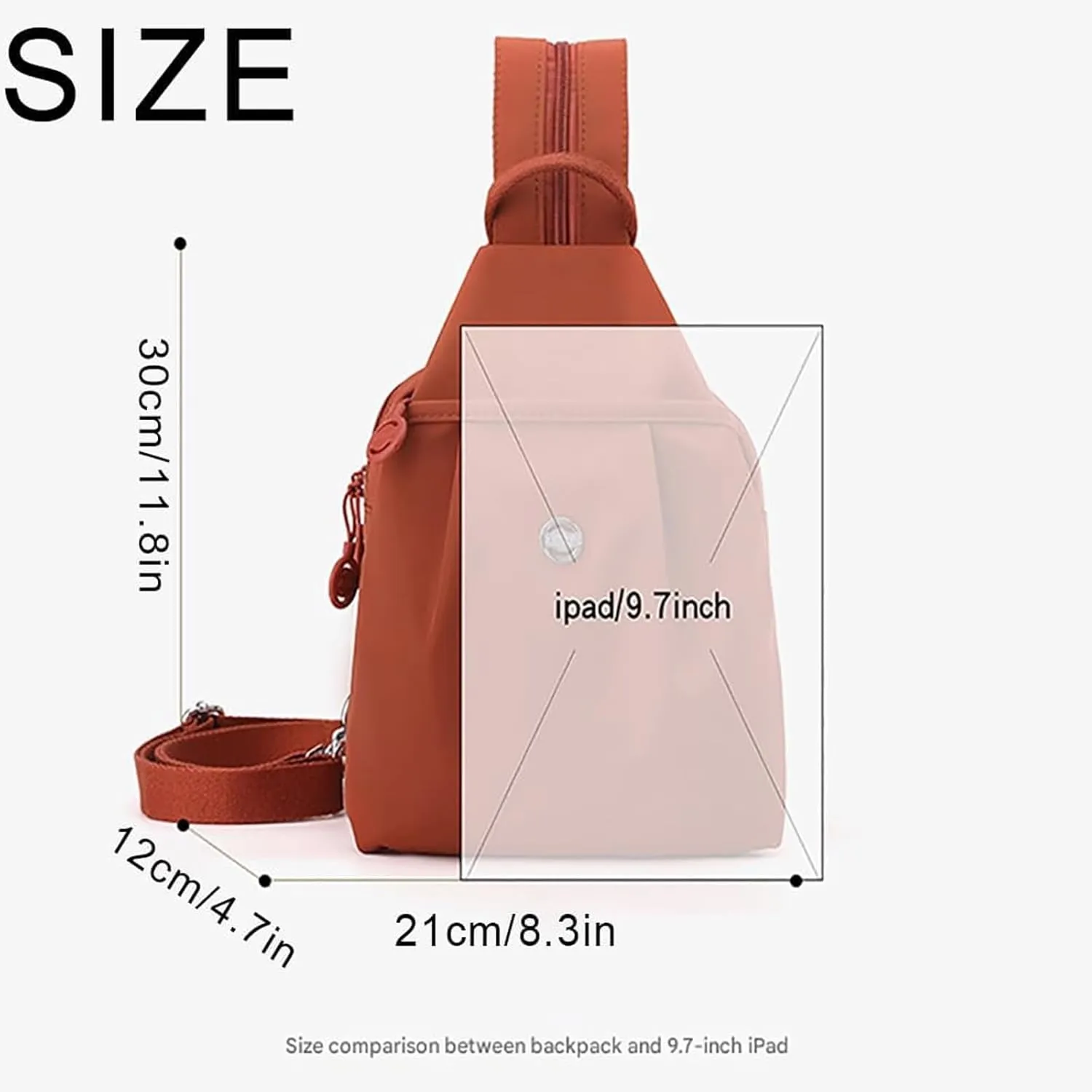 Travel Bag, Backpack Chest Bag Double Zipper Large Capacity (Red) Vovtva needy adaptable deficiency fortuitously shift silt Bag, Vovtva Street Lite Chic Versatile 