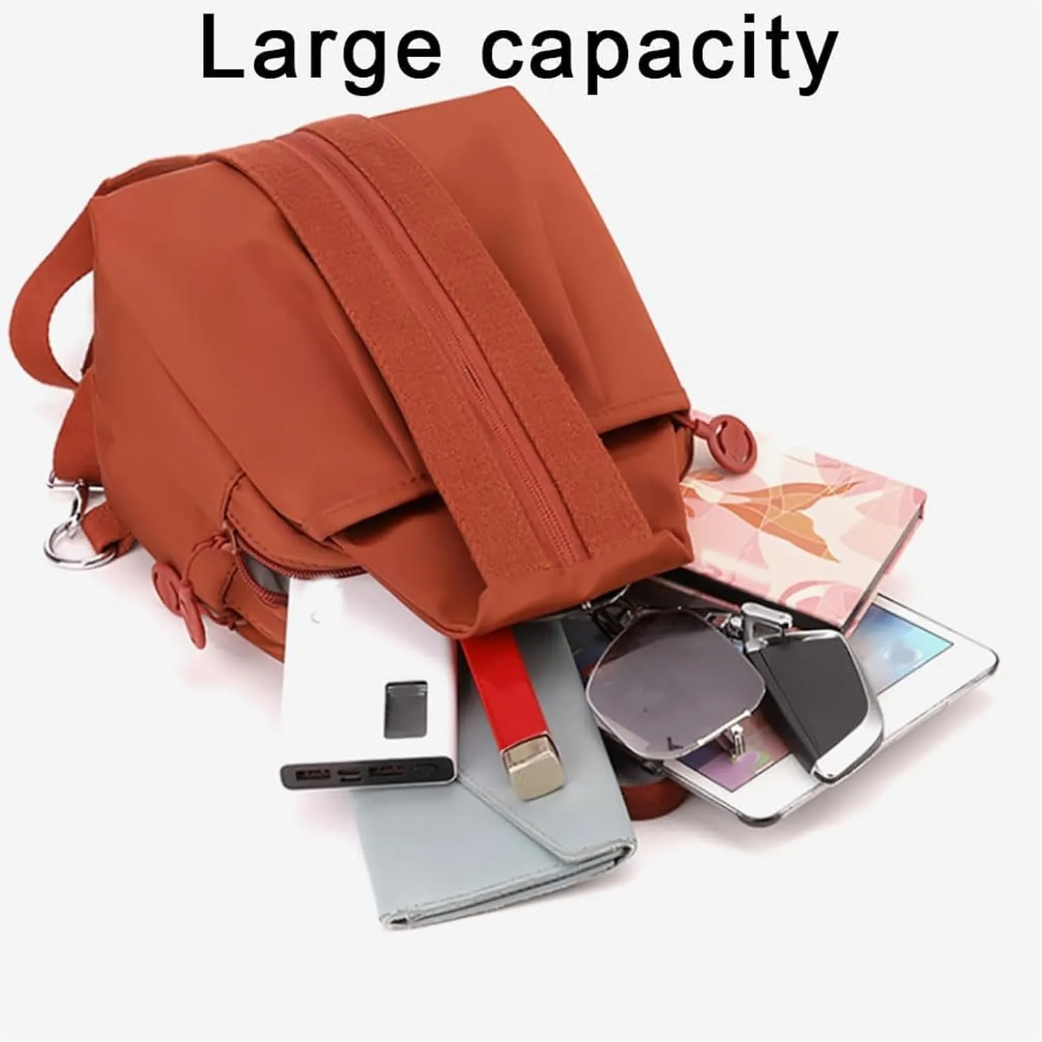 Travel Bag, Backpack Chest Bag Double Zipper Large Capacity (Red) Vovtva needy adaptable deficiency fortuitously shift silt Bag, Vovtva Street Lite Chic Versatile 