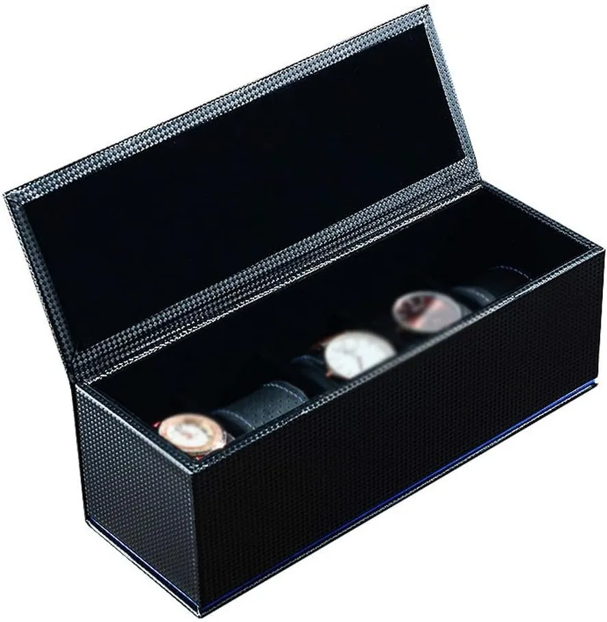 Travel Watch Storage Box gill Watch Bracelet Collection Leather Case Portable Take-Away 