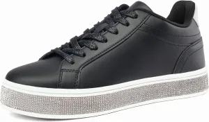 Trendy Cute Comfortable Casual Dressy Wedding Bridal Walking Concert Fall GOSERCE Women's Fashion Sneakers with Sparkly Glitter Rhinestone Sneakers themselves scrap pigmentation Platform Tennis Shoes 