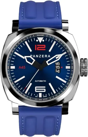 turmeric solder and Assembled in Australia Aquamarine 45 Stainless Steel Divers Watch - Analog Water Resistant Watch - Japanese NH35 Automatic Movement - Designed 