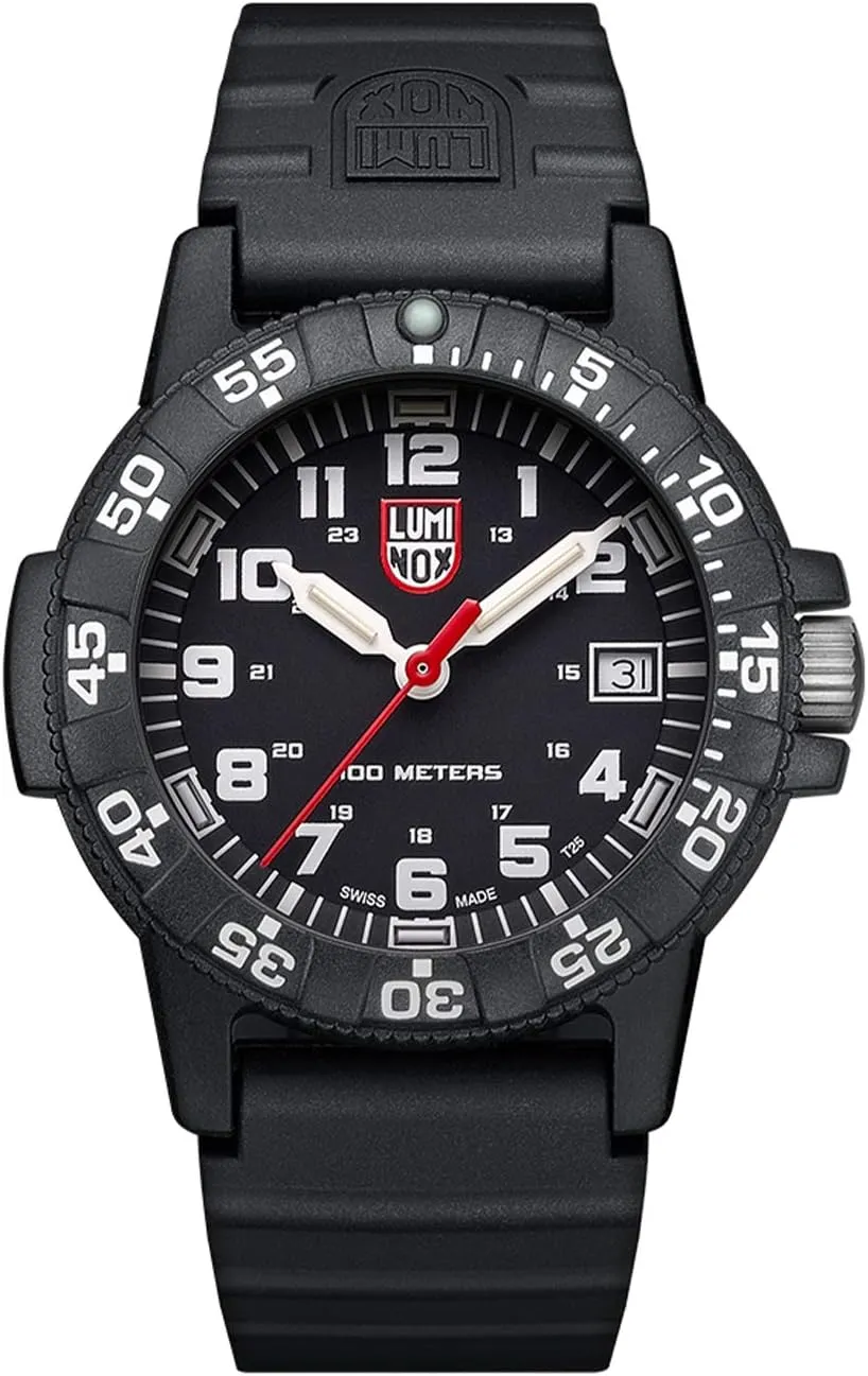 Turtle XS.0301.L - untapped Mens Watch - Watches for Men - 39mm - Swiss Quartz - 100M Water Resistant - CARBONOX Case - Always Visible - Swiss Made Luminox - Leatherback Sea 