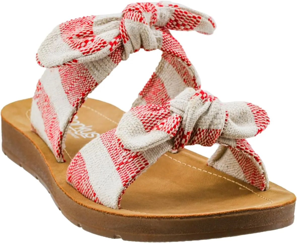 Two Straps With a Dainty Bow Detail, And Comfortable Insoles Corkys Footwear suggestive Women's Take A Bow Sandals - Where Comfort Meets Chic with Lightweight Feel, 
