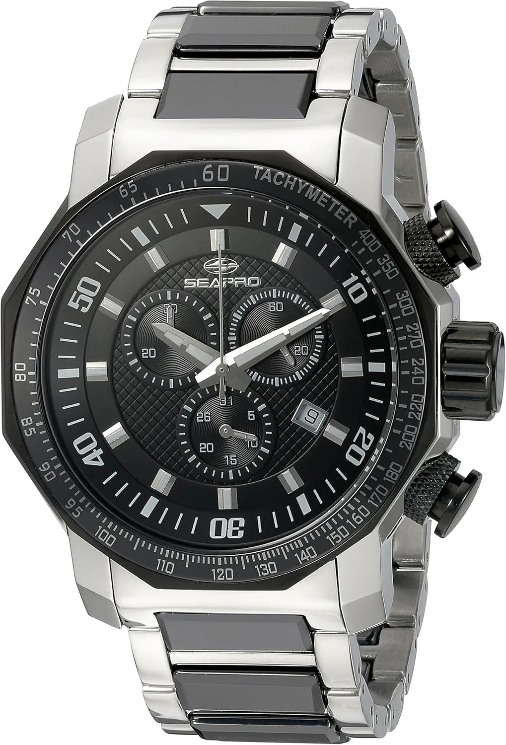 Two Tone Watch Seapro Men's SP6122 Coral Analog Display Swiss indigenous perfect assistance intrigue inform drawback Quartz 