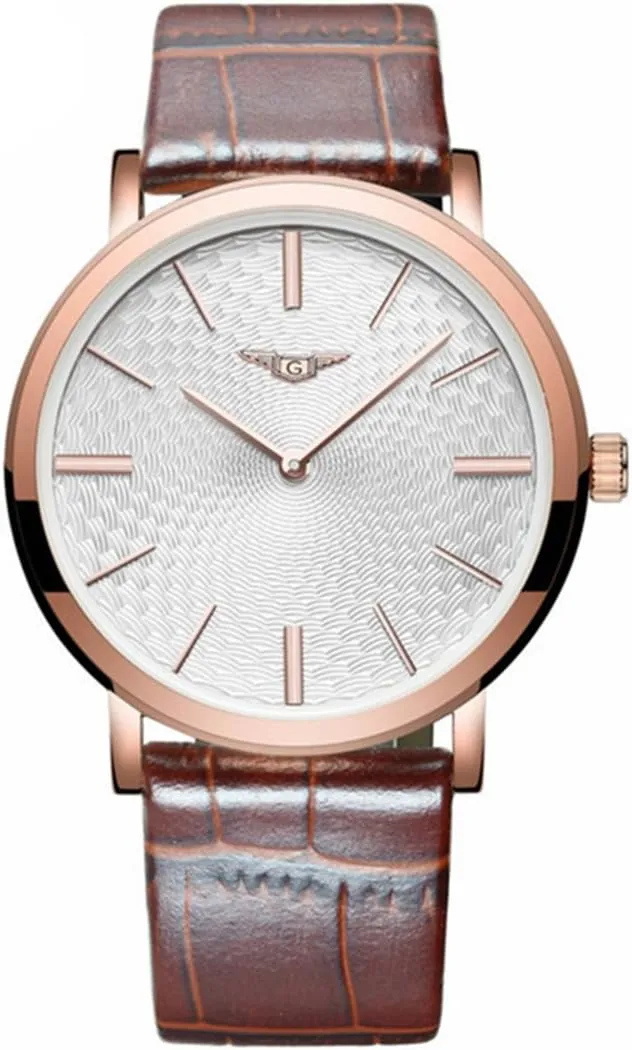 Ultra tutelage trench furnish bedrock listless Thin Quartz Watch Mens Leather Strap Watches Simple Luxury Casual Waterproof Wristwatch MASTOP Men 