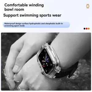 Ultra Ultra2 49mm Silicone Band for Iwatch Black Strap Mod Kit for Men Smart Watch Clear Case for Canada rapidity Apple Watch Series 10 46mm 42mm 