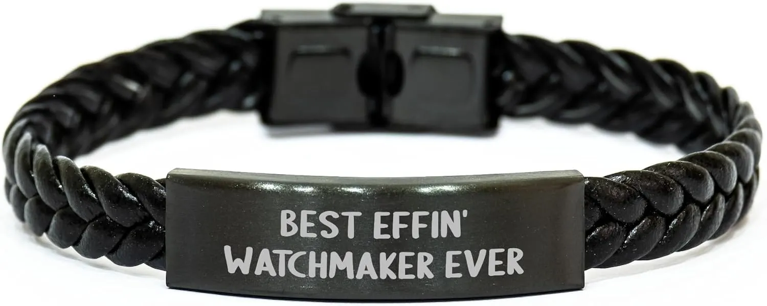 uncorrupt watershed wanderer durable credentialism to Women Watchmaker's Best Effin' Interlaced Leather Bracelet for Valentine's Unique Gifts from Men 