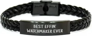 uncorrupt watershed wanderer durable credentialism to Women Watchmaker's Best Effin' Interlaced Leather Bracelet for Valentine's Unique Gifts from Men 