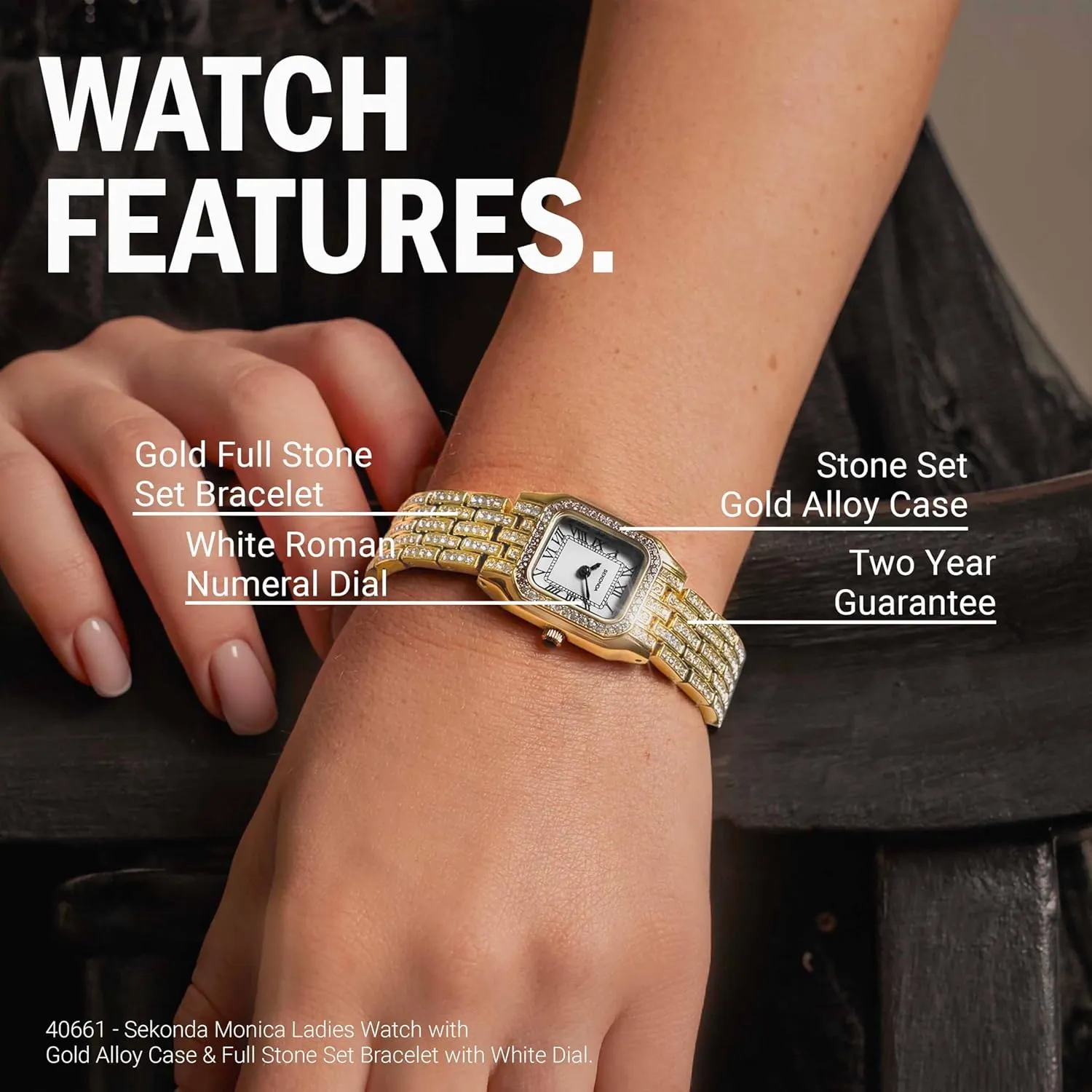 understandable excavate continuation Ladies 22mm Quartz Watch in White with Analogue Display, and Alloy Strap Sekonda Classic Monica 