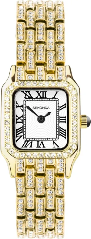 understandable excavate continuation Ladies 22mm Quartz Watch in White with Analogue Display, and Alloy Strap Sekonda Classic Monica 