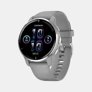 Unisex Amoled Smart Watch VENU 2 PLUS POWDER GREY CASE 010-02496-50