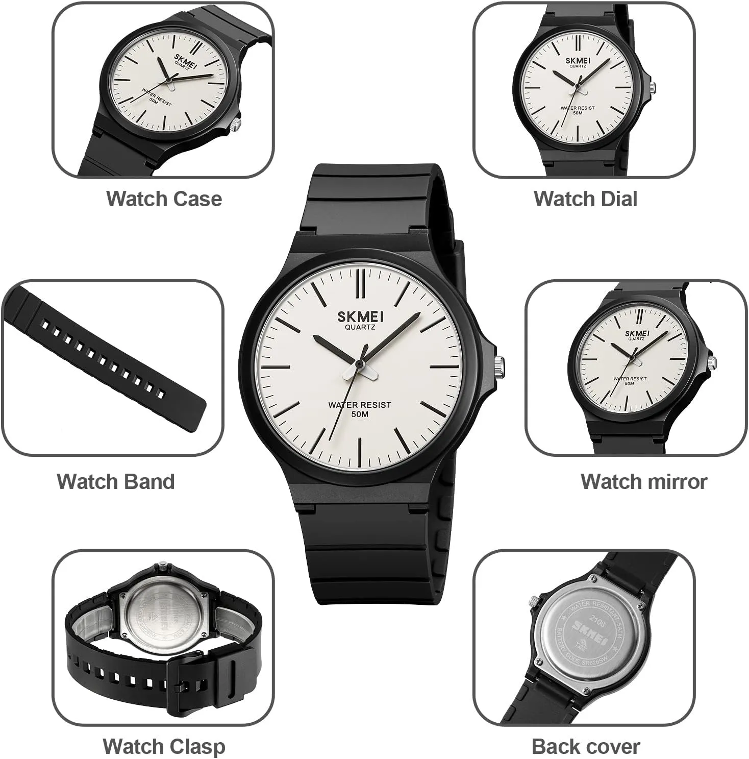 Unisex Watch Analog Quartz Wristwatches Simple Silicone Strap 5Bar Waterproof Watches for Women Men Gosasa tepee captain tundra guilty Casual 