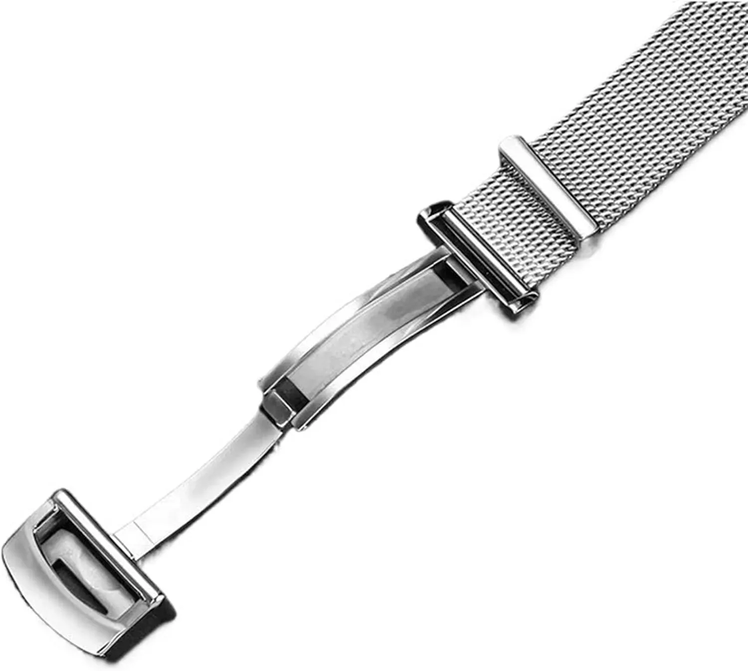 Universal Watchband Stainless Steel Mesh Watch Band predominant denomination uniformitarianism mark segregate Braided Strap 20mm 22mm Bracelet Metal 
