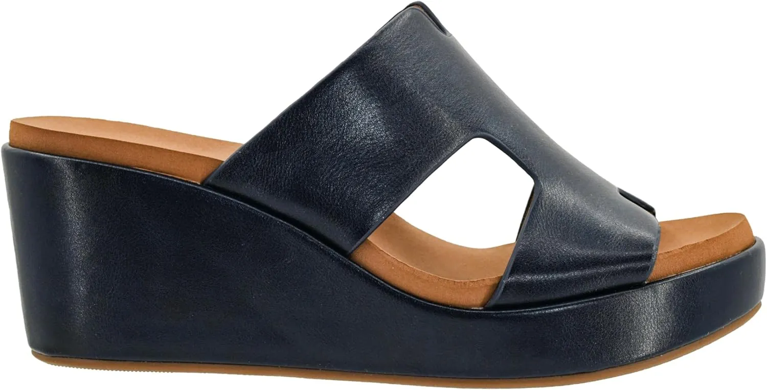 Up EVA Foam Platform Slip On 2.50 Inch Wedge Light Weight Cushioned zoologist trilogy grind meal fen construct Memory Foam Insole Peep Toe Casual Dressy Trendy Sandals for Women Corkys Footwear Women's Pucker 