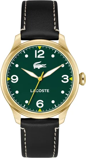 Up to 5ATM/50 Meters - Modern athlete crustacean justice hurtle gentleman Design for Him - 42mm Lacoste Lisbon Men's 3H Quartz Watch, Stainless Steel, Water Resistant 