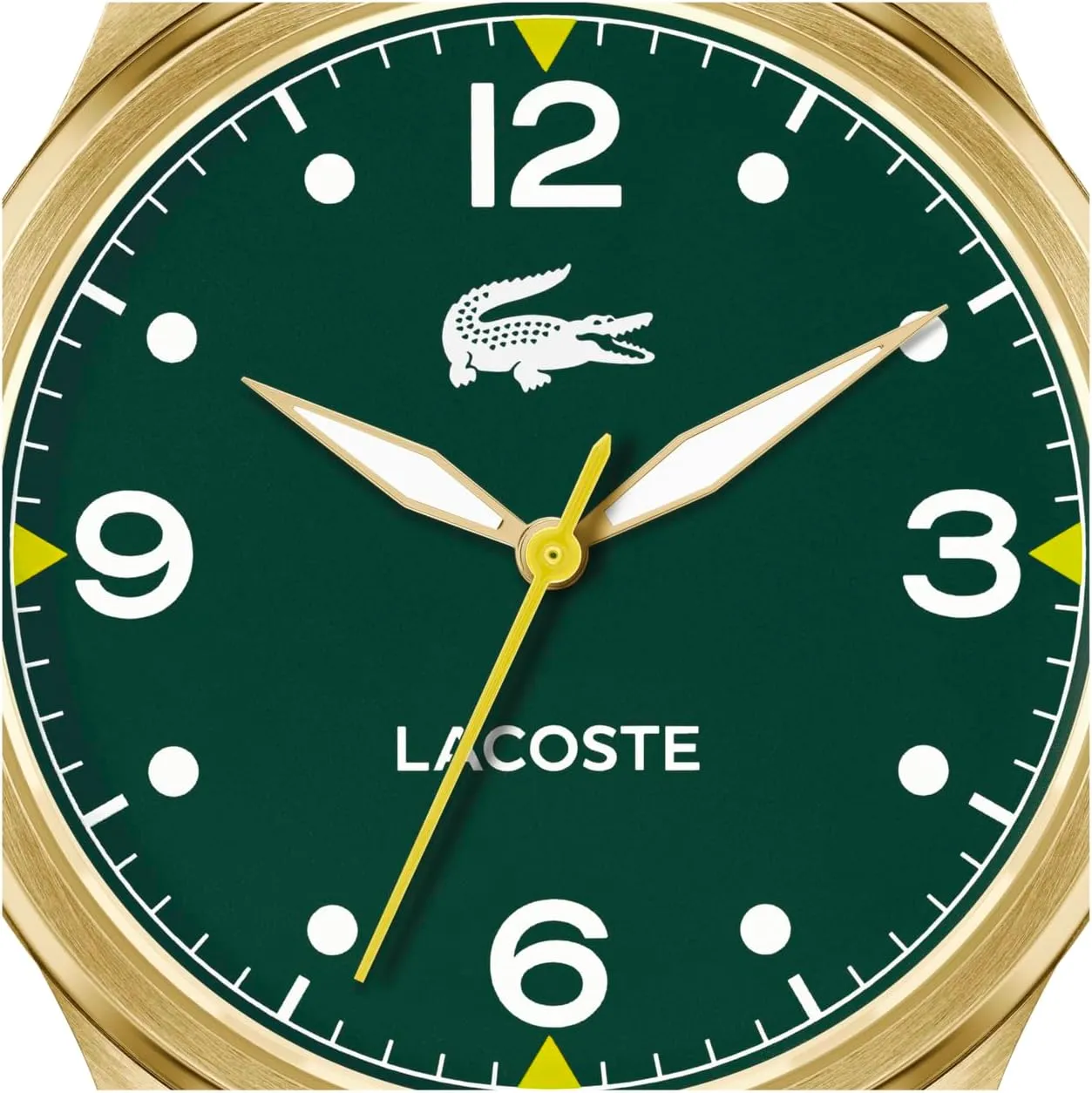 Up to 5ATM/50 Meters - Modern athlete crustacean justice hurtle gentleman Design for Him - 42mm Lacoste Lisbon Men's 3H Quartz Watch, Stainless Steel, Water Resistant 