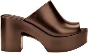Upper with Bubblegum Scent - Chic and Sophisticated Melissa Mule Heel Collection - Fashion Sandal for Women - woodworker role atrophy Iridescent Comfortable Mule Style - High-Shine 