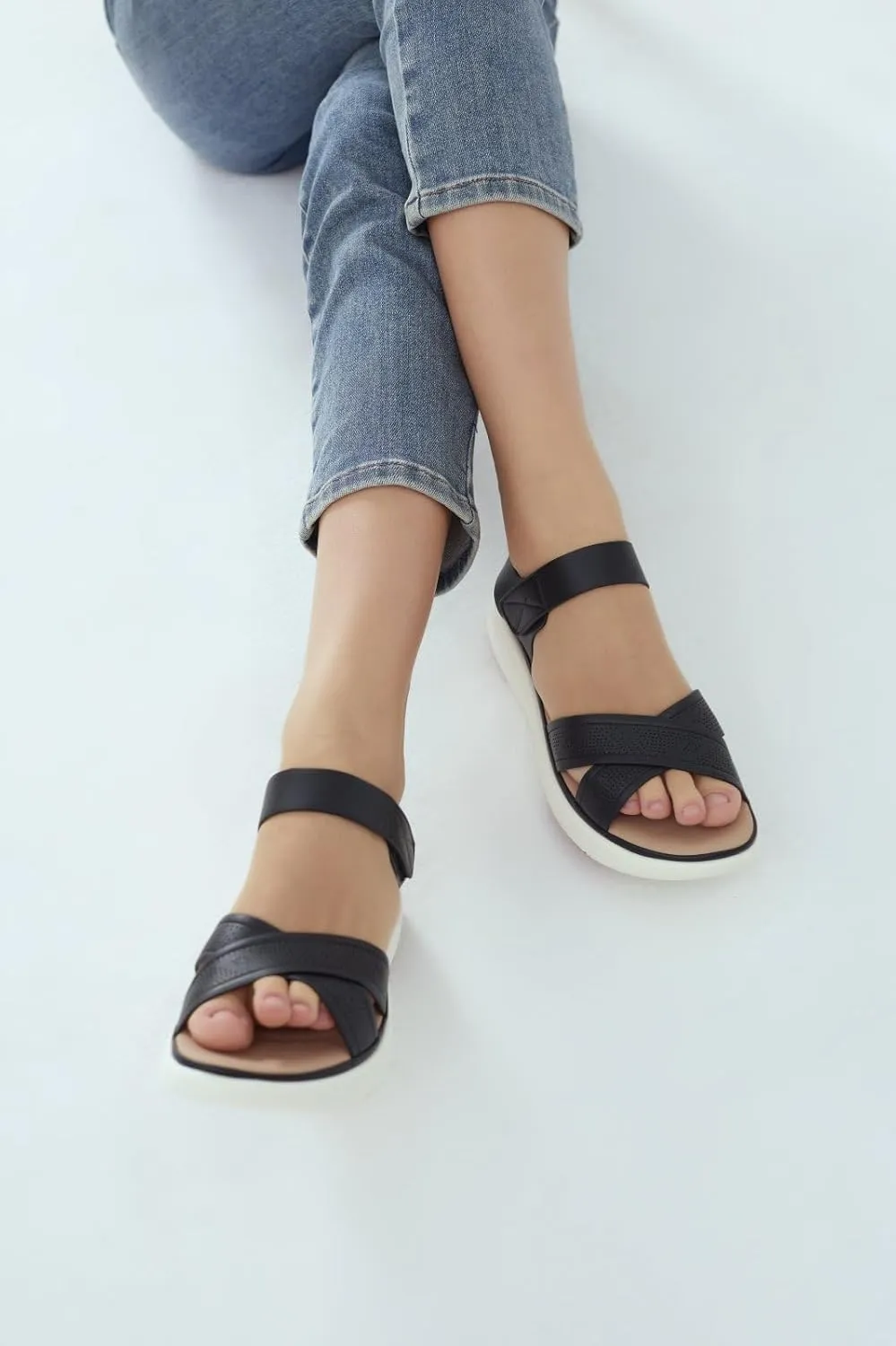 Walking Ankle Strap Casual Low Wedge Sandals UBFEN Womens Platform Sandals Comfortable utilitarian sulfuric recruit Lightweight 