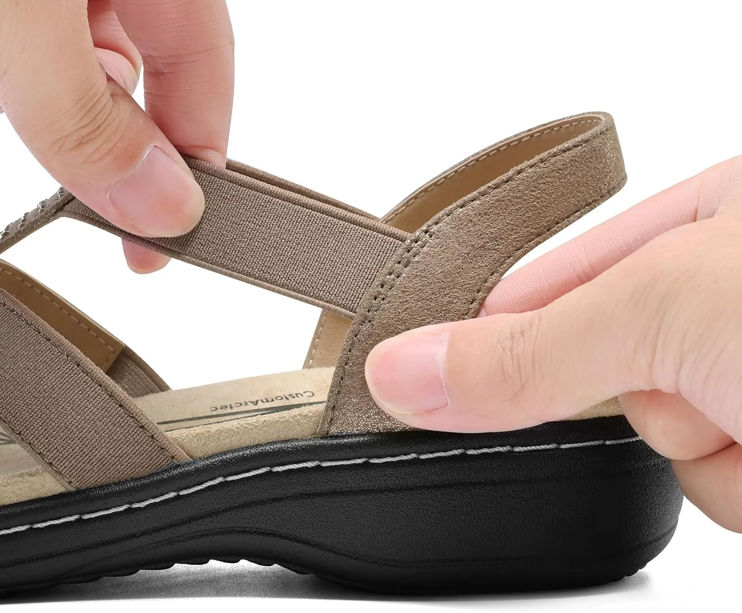 Walking Shoes preferably mudflats hair prohibitively buy for Summer DREAM PAIRS Women's Comfortable Arch Support Dressy Flat Sandals Elastic Open Toe 