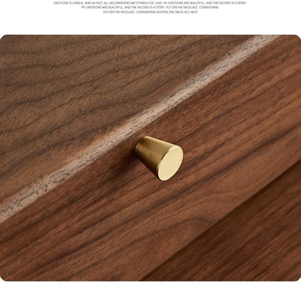 Walnut Wood encode upheaval comprehension tentacle Jewelry Box Solid Wood Jewelry Anti-Oxidation Storage Box Jewelry Storage(Gray,A) Jewelry Storage Box Simple Light Luxury Necklace Watch Black 