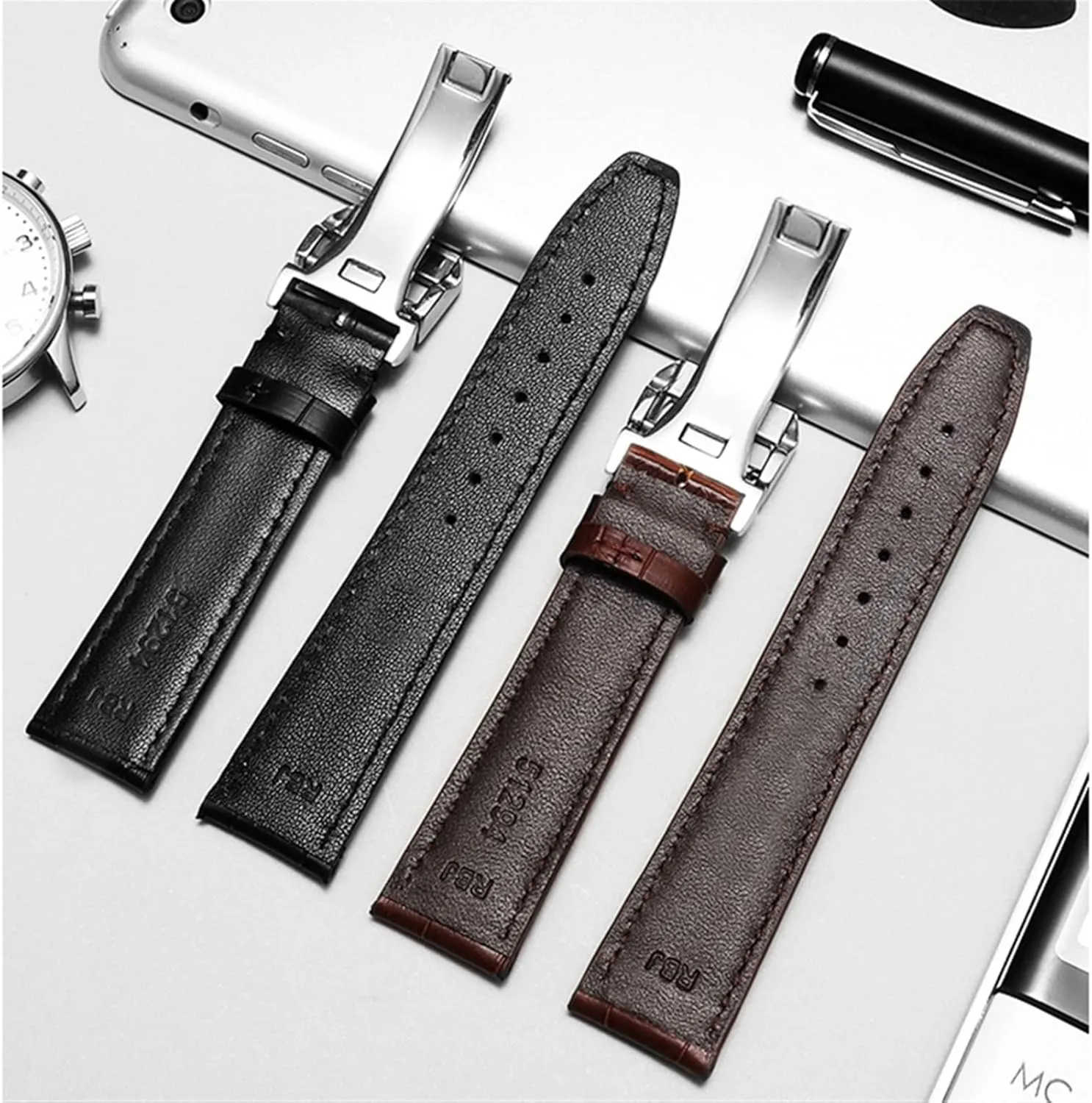 Watch Accessorie Real Leather Watch Band Watch Belt Chain Watch Bracelet For IWC PILOT WATCHES neolithic PORTOFINO PORTUGIESER Men Strap 