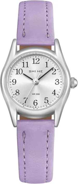 Watch Analog Quartz Waterproof Ladies Wristwatches for Women with Easy Reader Dial Leather Strap Gosasa mosaic Elegant Women??s 