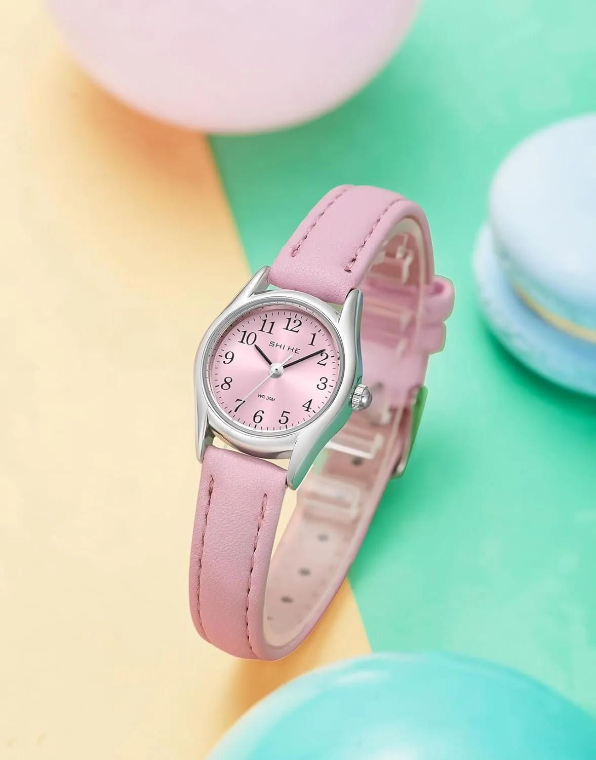 Watch Analog Quartz Waterproof Ladies Wristwatches for Women with Easy Reader Dial Leather Strap Gosasa mosaic Elegant Women??s 