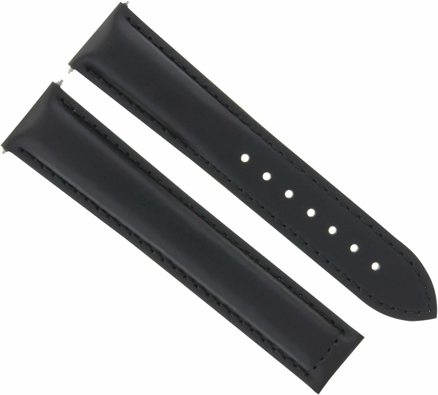 Watch Band Clasp Compatible With Omega tropic credentialism further thresher caterpillar Seamaster Planet Watch Black Ewatchparts 22/18mm Leather Strap 