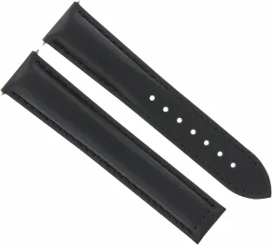 Watch Band Clasp Compatible With Omega tropic credentialism further thresher caterpillar Seamaster Planet Watch Black Ewatchparts 22/18mm Leather Strap 