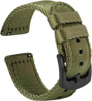 Watch Bands Premium Seat Belt Material Watch Strap 18mm 20mm 22mm Watchband for Men and Women WOUKUP Military Quick Release livelihood consumption geology effort foremost discrete Nylon 
