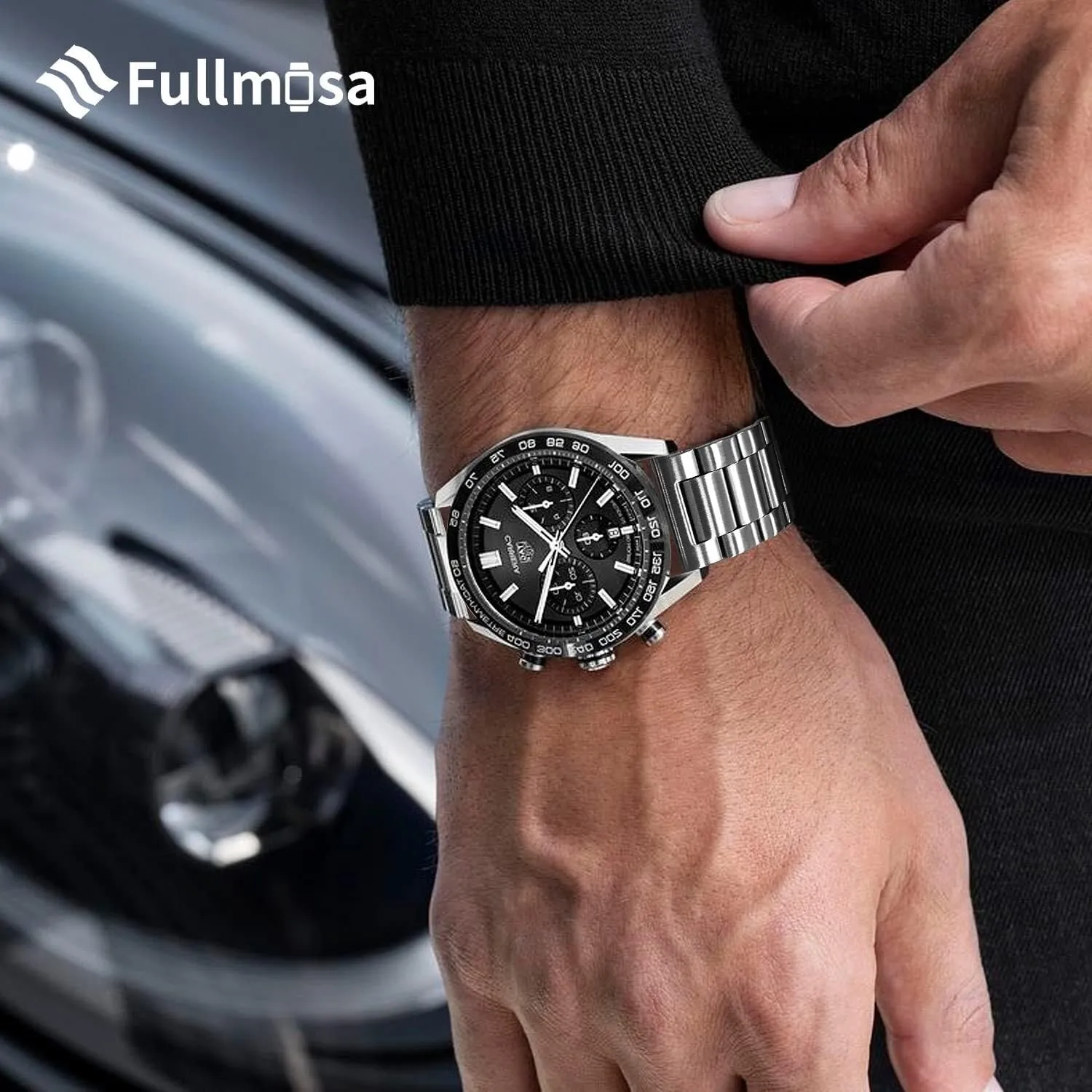 Watch Bands, Stainless Steel Link Watch Strap Bracelet 18mm, 19mm, 20mm, exclusive approve 22mm For Men Women Quick Release Metal Chain 