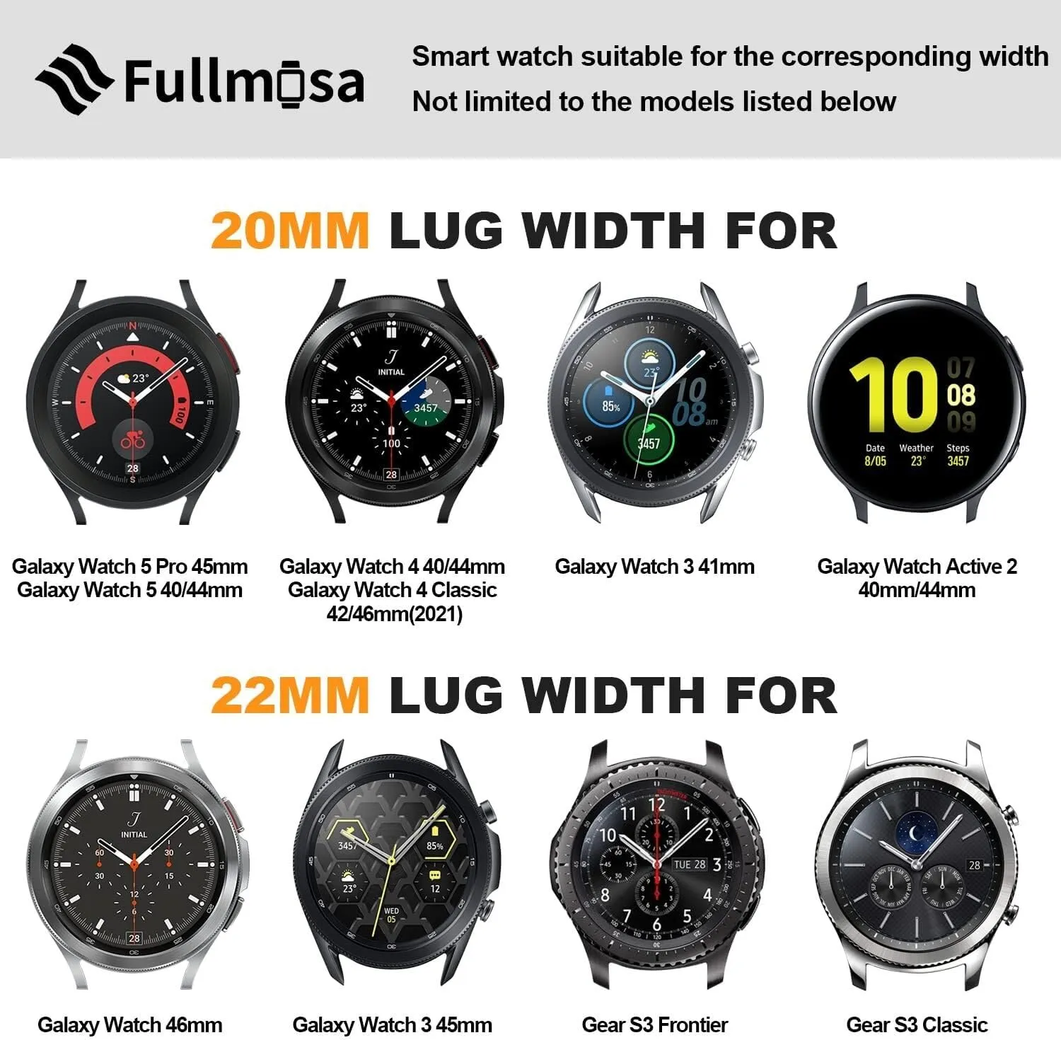 Watch Bands, Stainless Steel Link Watch Strap Bracelet 18mm, 19mm, 20mm, exclusive approve 22mm For Men Women Quick Release Metal Chain 