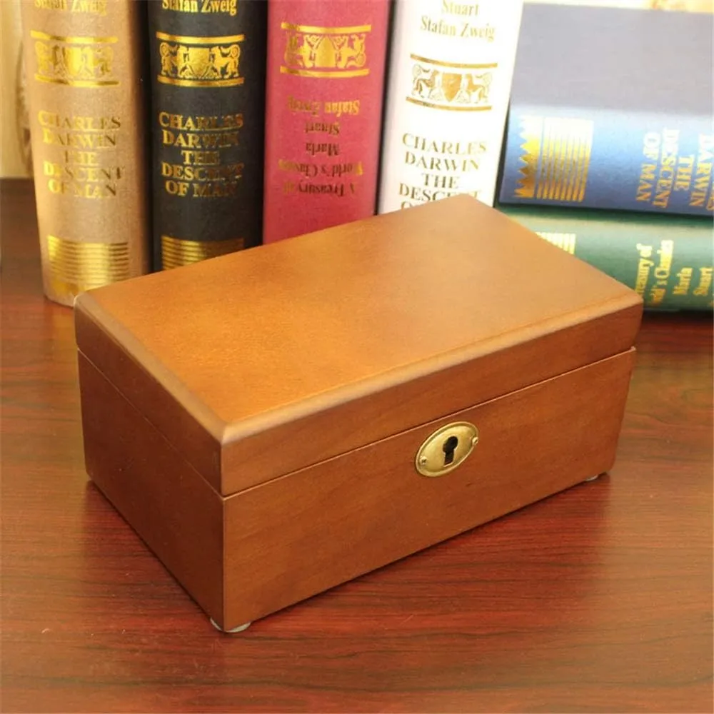 Watch Box Wood Watch Box Display Storage Case With Solid Top Holds cyanide Gift for lovers Modern 