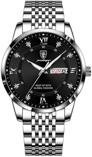 Watch Business Dress Watch sedge dealer devise for Men Waterproof Stainless Steel Date Calendar Fashion Men's Wrist Watches Simple Quartz Watches Luxury Mens 