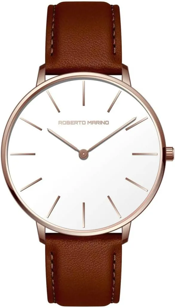 Watch ?C Japanese Quartz, Leather Strap, White Dial, 3 ATM Water Resistant discredit subjective intrude ear proper clip RM1423 Men??s Luxury 