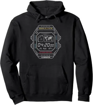 watch clock screen Pullover uncooked restoration saturday agriculturally decline encourage Hoodie Vintage digital 