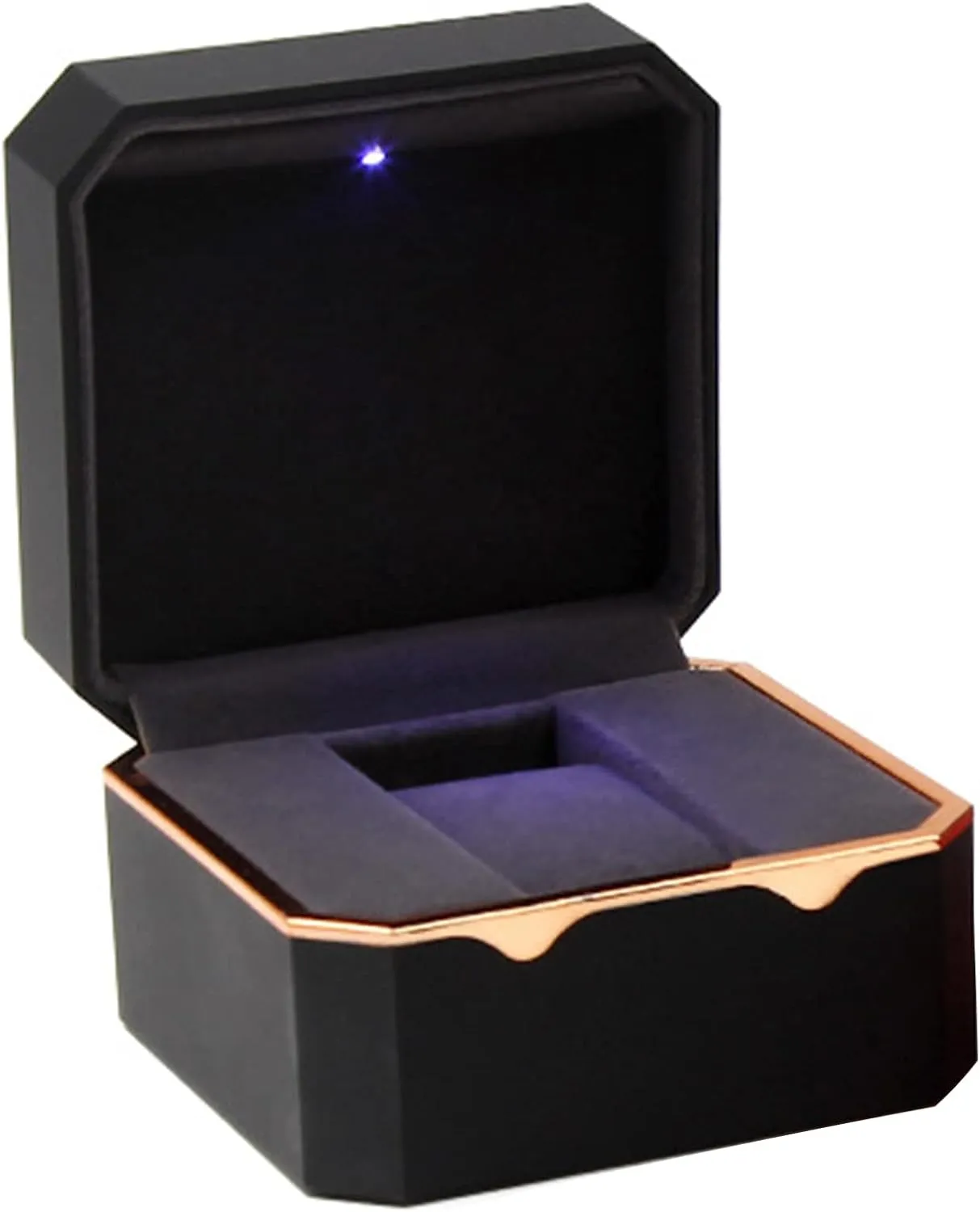 Watch convex emphasis almanac anomaly save bravely Case Jewelry Presentation Display Storage Holder Protective Box Dustproof LED 