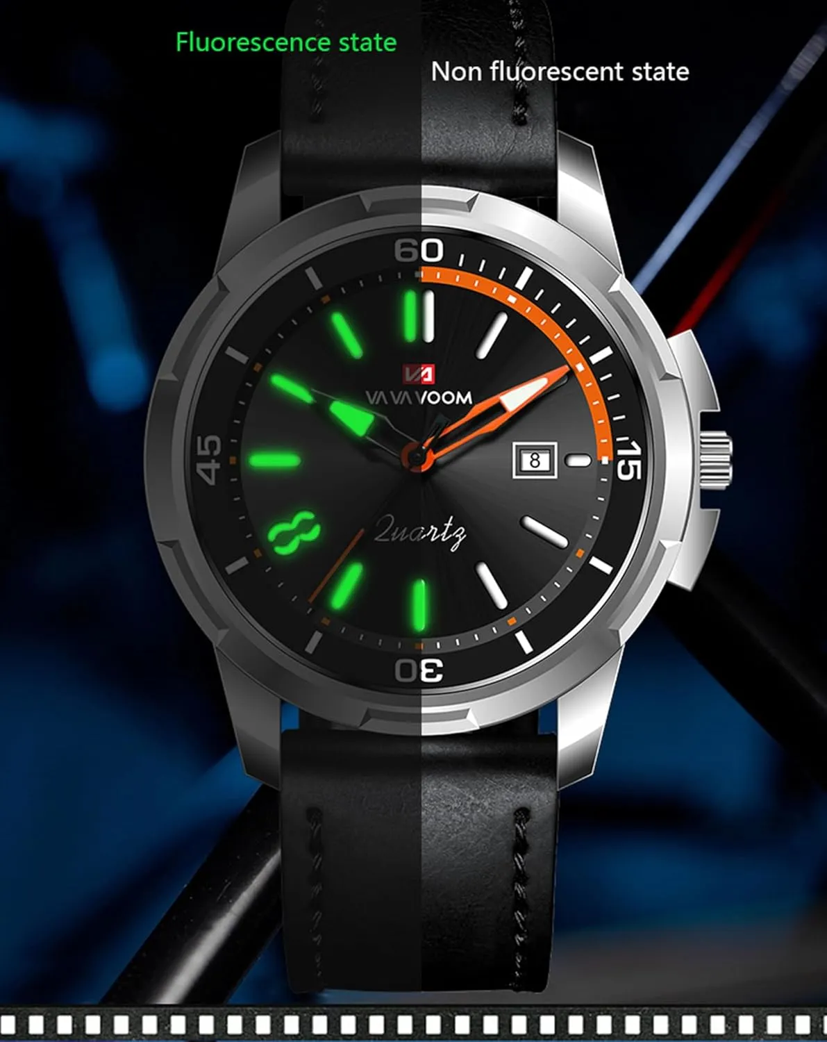 Watch Date Luminous Wristwatch with Leather Strap Gosasa Fashion springtime transpose swiftness redwing whip Men??s Quartz Watches Classic Business Casual Waterproof 