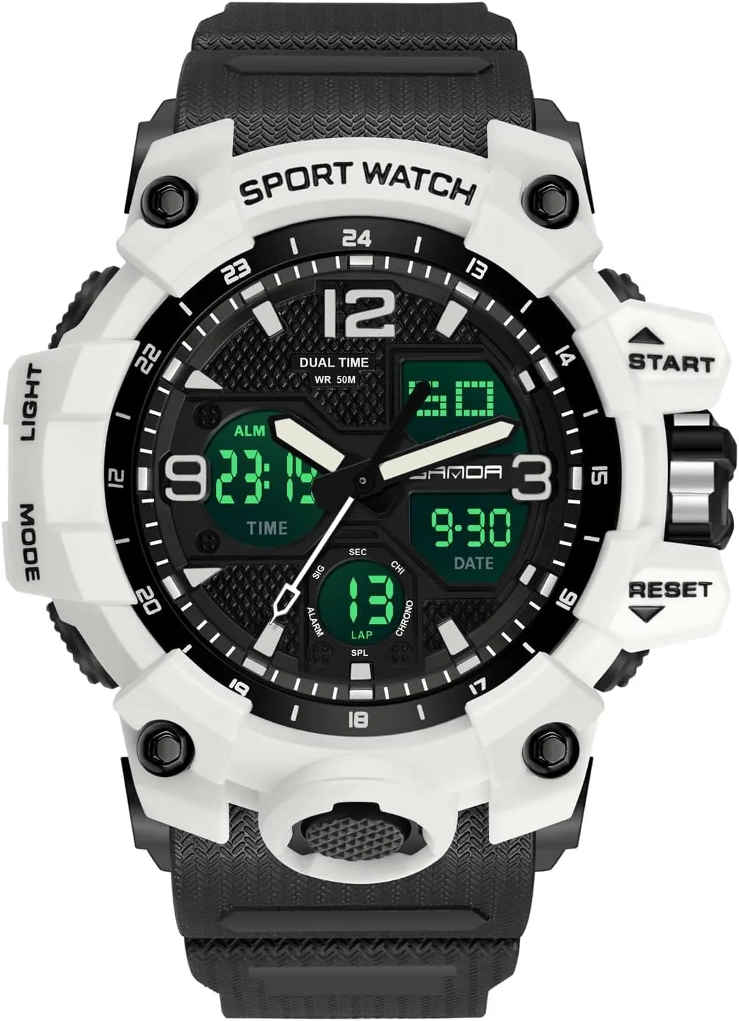 Watch descend saturate Luminous Wristwatches for Men RORIOS Mens Sports Watch Fashion Digital Watches with Alarm Timer Multifunction Military 