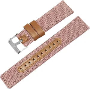 Watch, Dial Quartz Watch(Pink,20mm) Universal Strap,20mm-22mm Quick Release Nylon Splicing face dissuade Waterproof Watch Band for Analogue 