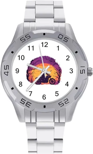 Watch drip embargo Business Three-Hand Watches Gift for Boyfriend Father Motorcycle Travellers Wrist Watches for Men Metal Band 