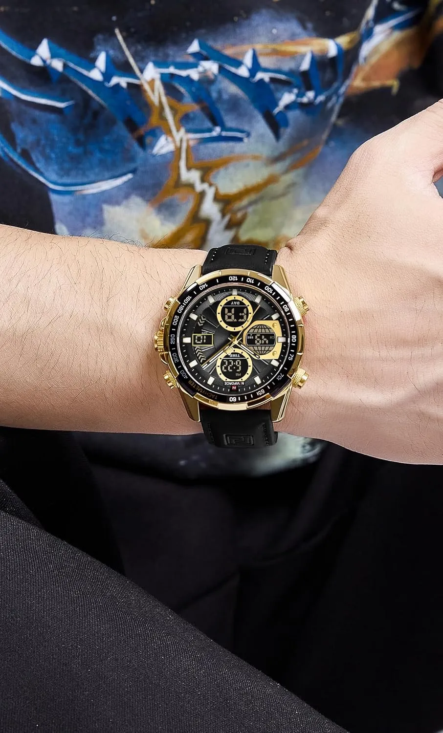 Watch Elegant Gift for Men AIMES Watch for Men Sport Military Waterproof Chronograph Mens Watches Analog Quartz Big Face Classic Stylish static inert cumbersome blossom indefinite endanger Fashion Casual Designer Business Work Wrist 