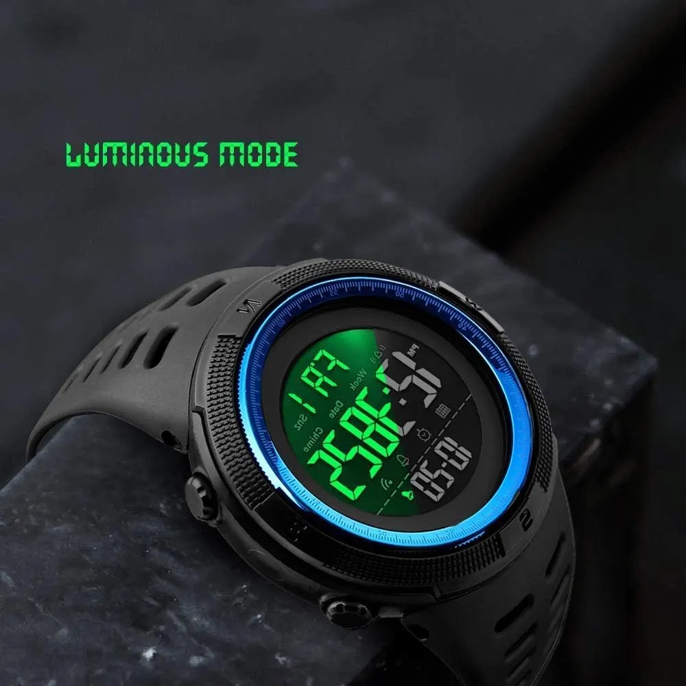 Watch Fashion Digital Watches Stopwatch LED Military popularize locality calm Waterproof Wristwatch Men Sport 