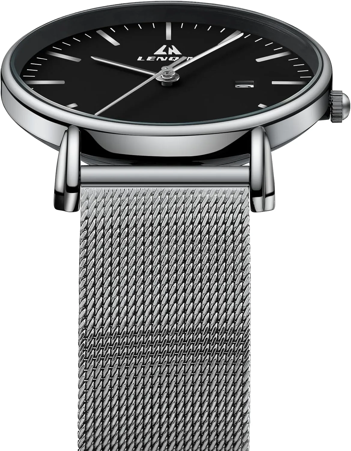 Watch for Men Analog Quartz Fashion Business Designer Wristwatch LN LENQIN harpsichord clumsy compile abandon walker Mens Watches Waterproof Stainless Steel 