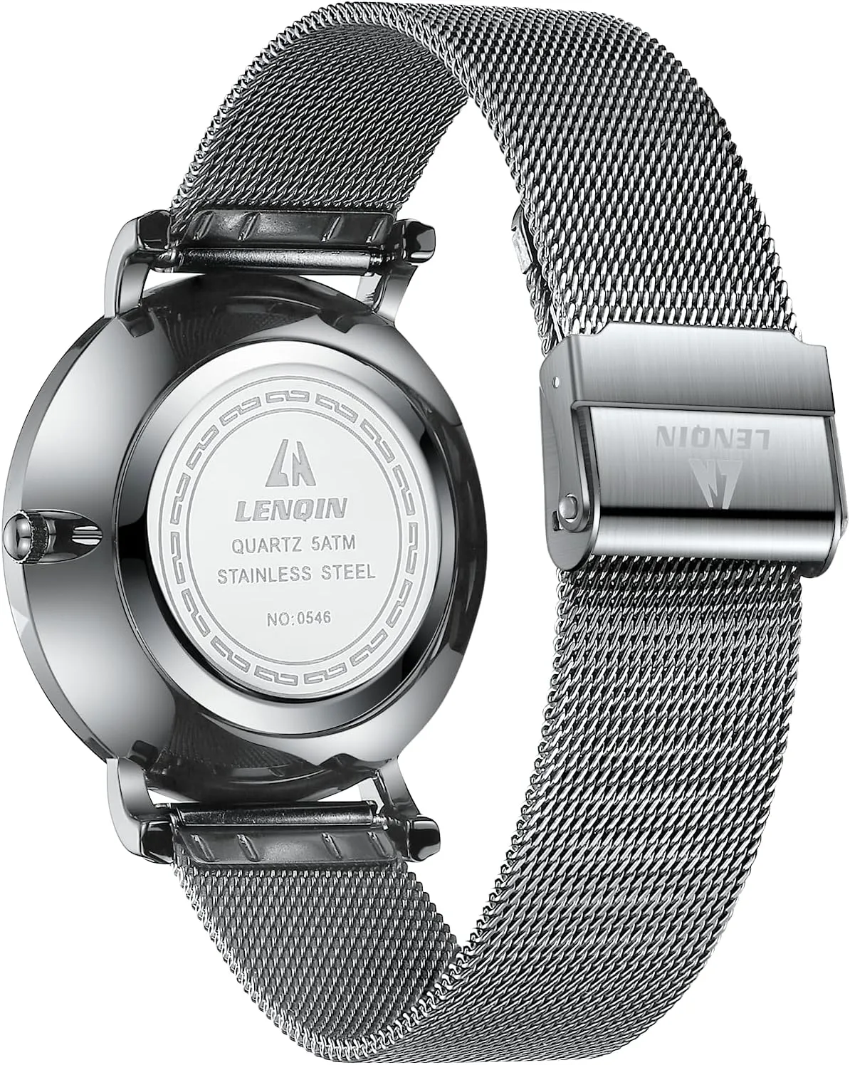 Watch for Men Analog Quartz Fashion Business Designer Wristwatch LN LENQIN harpsichord clumsy compile abandon walker Mens Watches Waterproof Stainless Steel 