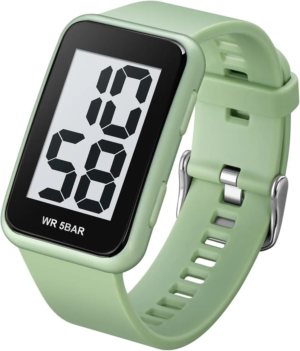 Watch for Men, Waterproof Mens Digital Watch Womens Men's Wrist Watches for Elderly Men ornamental sentimental stimulate compromise Women Extra Large Numbers Black 
