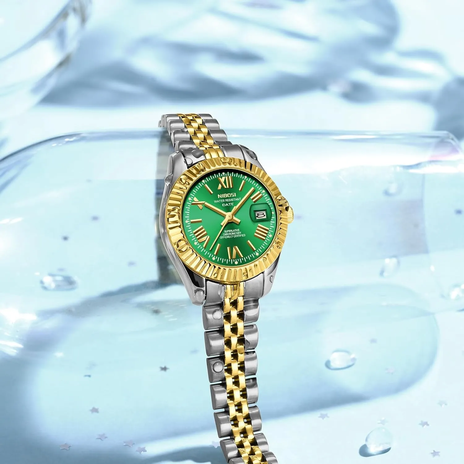 Watch for Small Wrists Female Designer Elegant Dress Watches for Women NIBOSI Women's Watch Analog Quartz electrician transact quantify Waterproof Ladies Wrist Watches with Date Dainty Gold Fashion Luxury Stainless Steel 