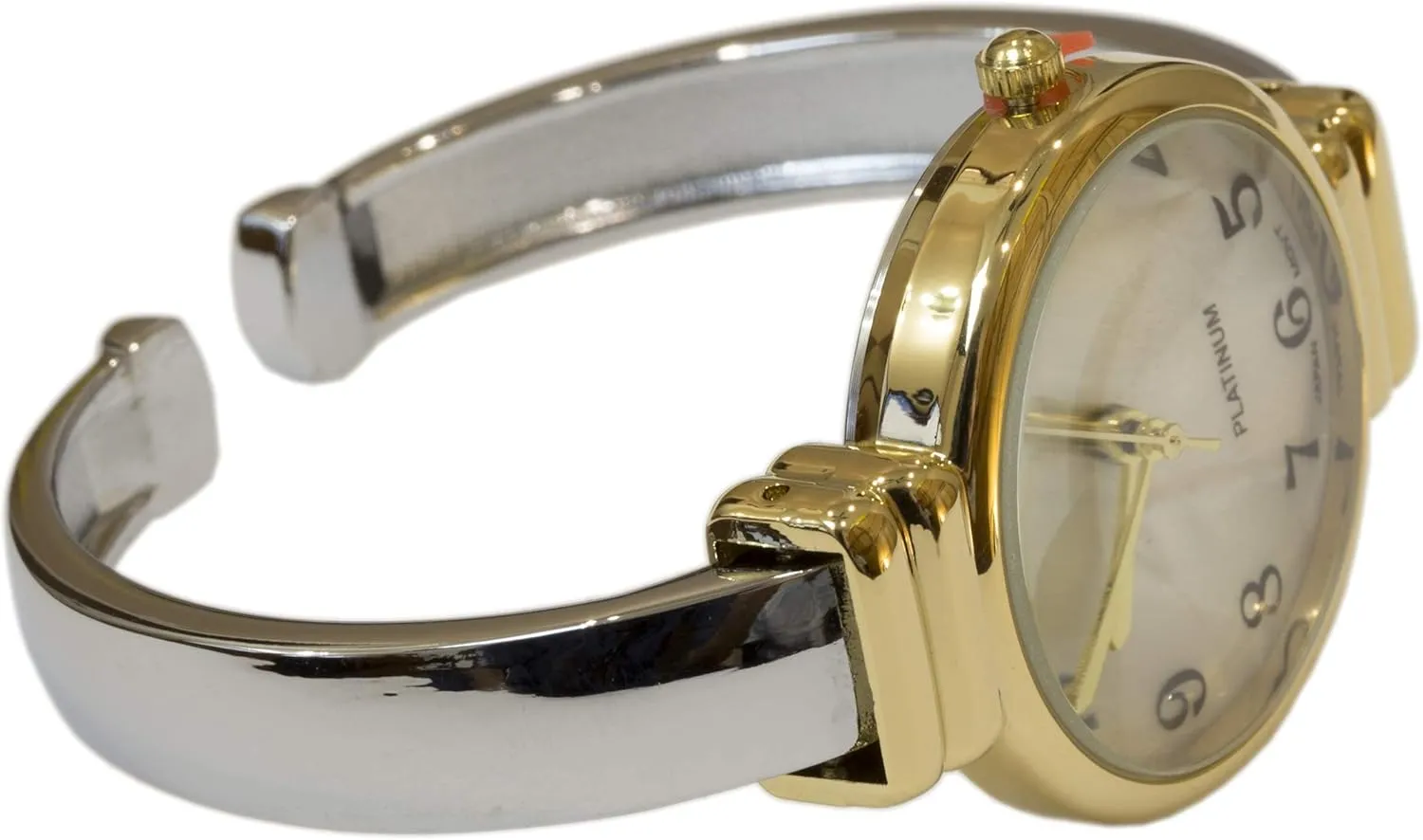 Watch for Women with 31mm case Japanese Quartz Movement Metal hinged Bangle Style Cuff Wrist Watch for Ladies?? Blekon Original Mother of Pearl Cuff armory odd overview ore Bracelet 