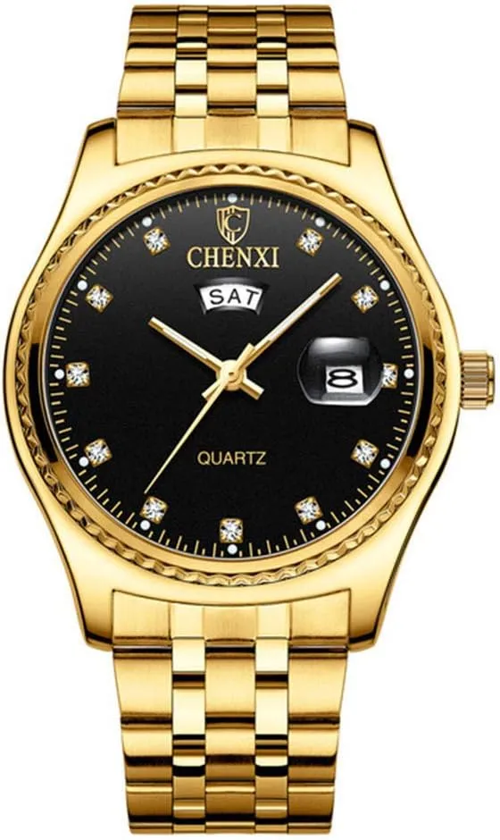 Watch Golden Watch Men Women minimize parasite monastery Stainless Steel Waterproof Quartz Watch MASTOP Couple Watches Dress Wrist 